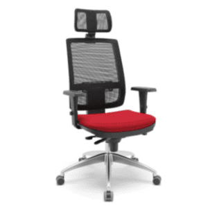 Brizza Ergonômica Presidente com Encosto de Cabeça NR-17