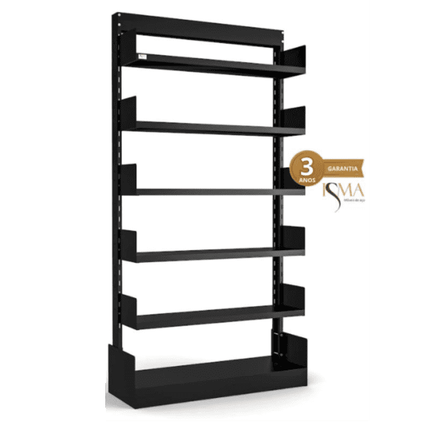 Estante Biblioteca -BP-198 Preto